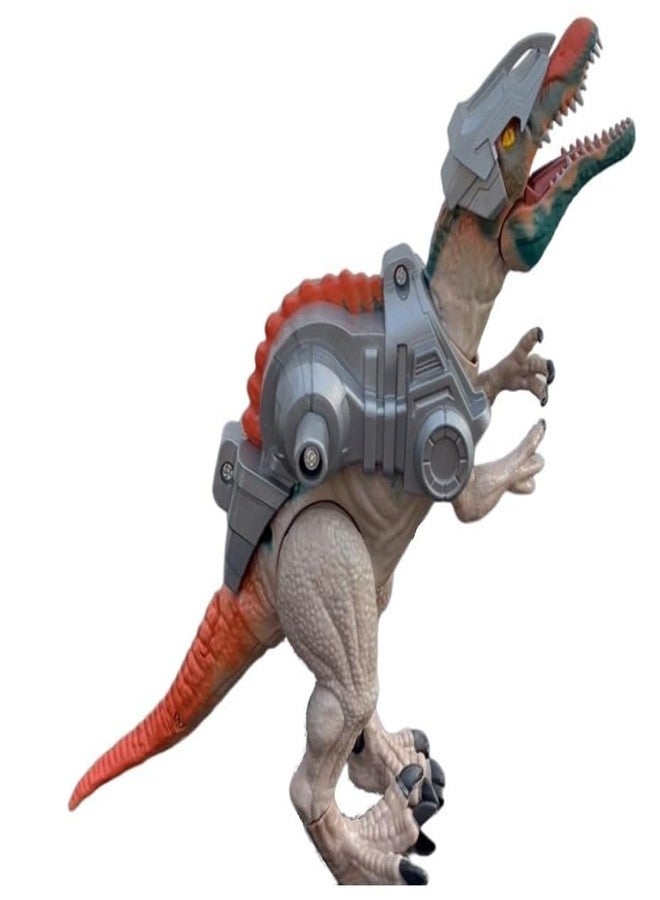 De-Lite 2025 Action Figures Soft Touch Vinyl Plastic Collectible Model Toys… (Spinosaurus Trex Armor Dinosaur World Rebirth Collection Figure Super Deluxe Articulation, 30 cm Long) - Image 2